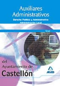 Portada de AUXILIARES ADMINISTRATIVOS DEL AYUNTAMIENTO DE CASTELLON. TEST