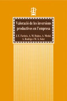 Portada de VALORACIO DE LES INTERVENCIONS PRODUCTIVES EN L EMPRESA