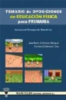 Portada de TEMARIO OPOSICIONES DE EDUCACION FISICA PARA PRIMARIA