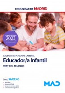 EDUCADOR/A INFANTIL GRUPO III. TEST DEL TEMARIO DE LA COMUNIDAD AUTONOMA DE MADRID