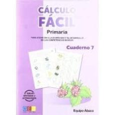 Portada de CALCULO FACIL PARA ATENCION A LA DIVERSIDAD: CUADERNO Nº 7 (PRIMA RIA) (3ª ED)