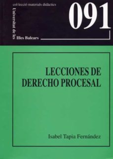 Portada de LECCIONES DE DERECHO PROCESAL