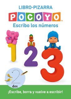 Portada de POCOYO. LECTOESCRITURA - ESCRIBO LOS NUMEROS. (LIBRO-PIZARRA)