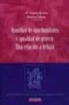 Portada de IGUALDAD DE OPORTUNIDADES E IGUALDAD DE GENERO: UNA RELACION A DE BATE