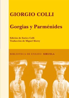 Portada de GORGIAS Y PARMENIDES