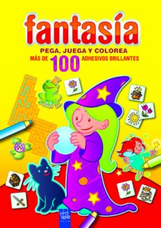 Portada de FANTASIA: PEGA, JUEGA Y COLOREA: AMARILLO