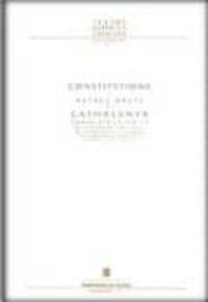 Portada de CONSTITUCIONS I ALTRES DRETS DE CATALUYNA