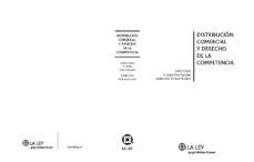 Portada de DISTRIBUCION COMERCIAL Y DERECHO DE LA COMPETENCIA