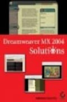 Libre descarga de libros de audio en formato mp3. DREAMWEAVER MX 2004 SOLUTIONS (INCLUDES CD)