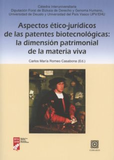 Portada de ASPECTOS ETICO-JURIDICOS DE LAS PATENTES BIOTECNOLOGICAS: LA DIMENSION PATRIMONIAL DE LA MATERIA VIVA