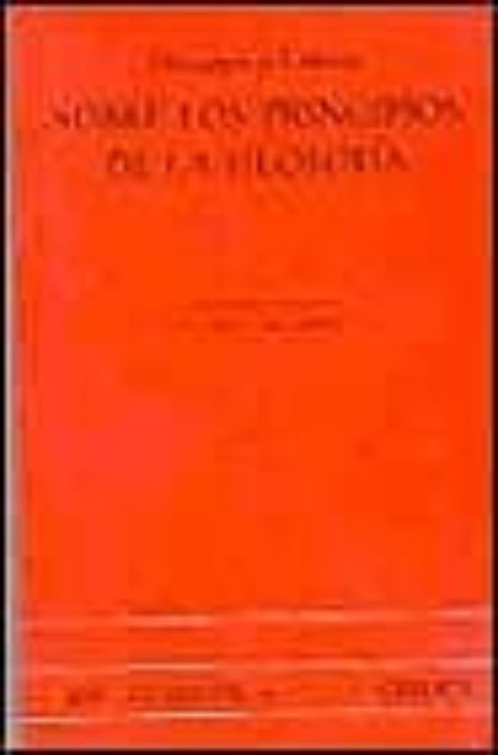 SOBRE LOS PRINCIPIOS DE LA FILOSOFIA RENE DESCARTES Casa del Libro