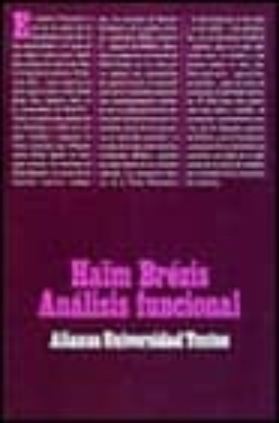 ANALISIS FUNCIONAL HAIM BREZIS Casa del Libro Colombia